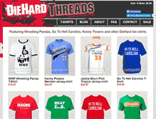 Tablet Screenshot of diehardthreads.com